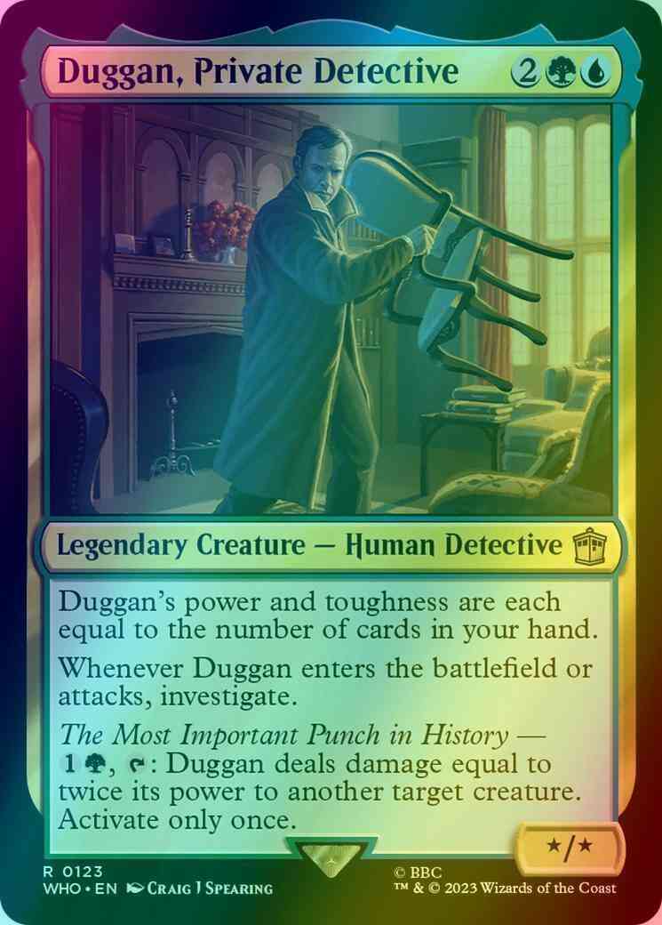Duggan, Private Detective [123] [Universes Beyond: Doctor Who] [Foil]