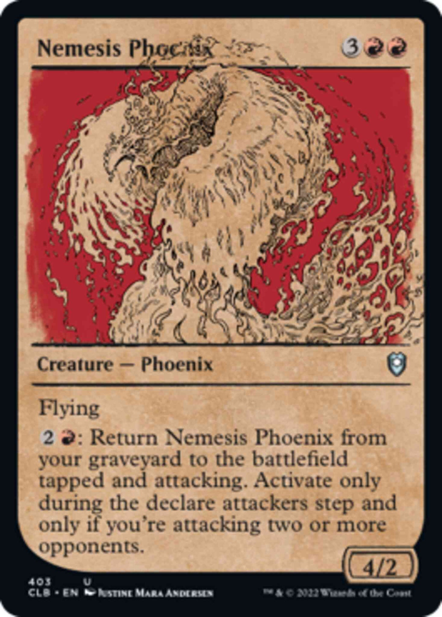 Nemesis Phoenix [403] [Rulebook Showcase] [Commander Legends: Battle for Baldur's Gate] [Non-Foil]