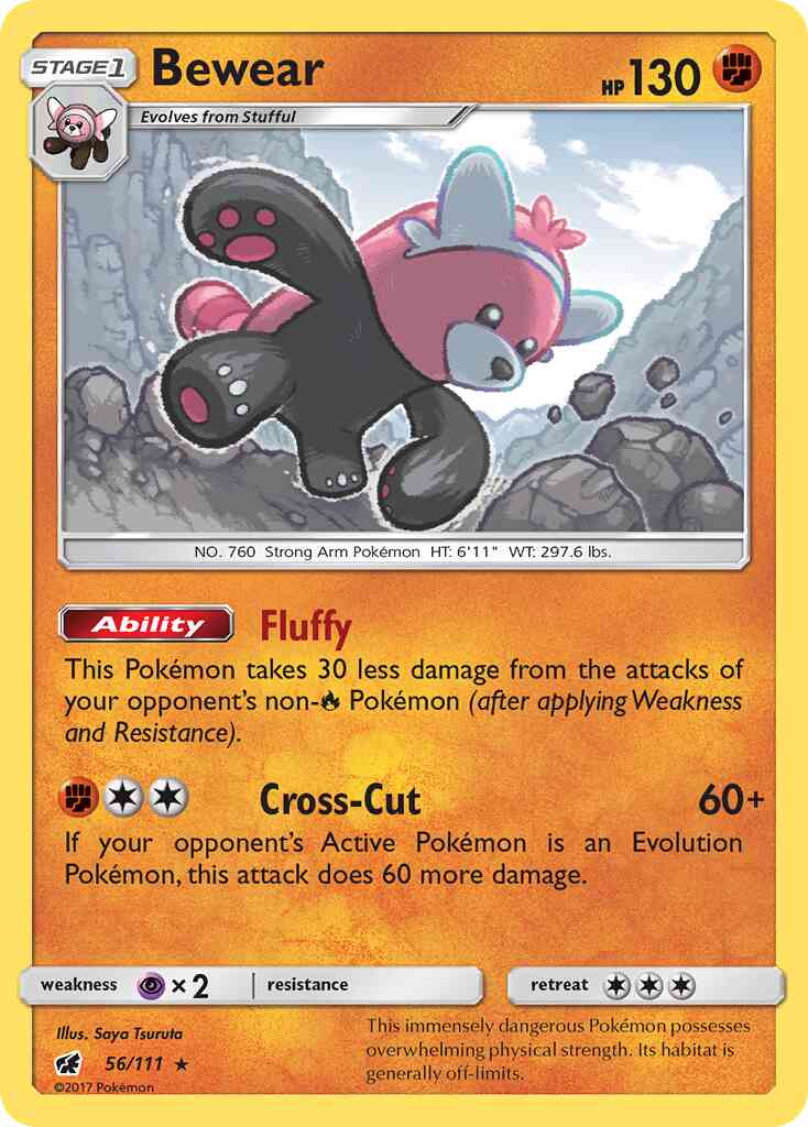 Bewear - 56/111 - Rare Holo [sm4-56] [Holo]