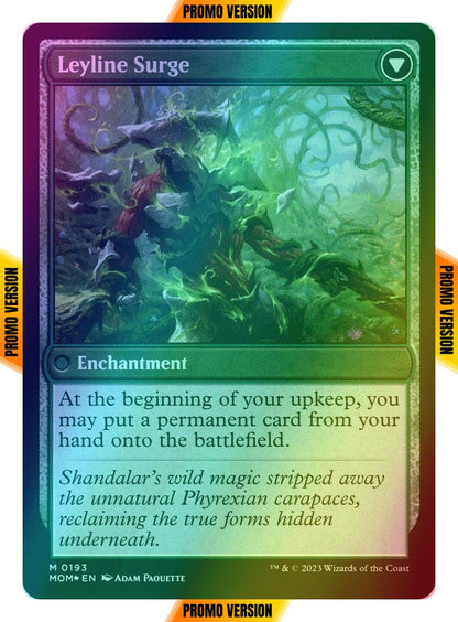 Invasion of Shandalar // Leyline Surge [193s] [Prerelease] [March of the Machine: Promos] [Foil]