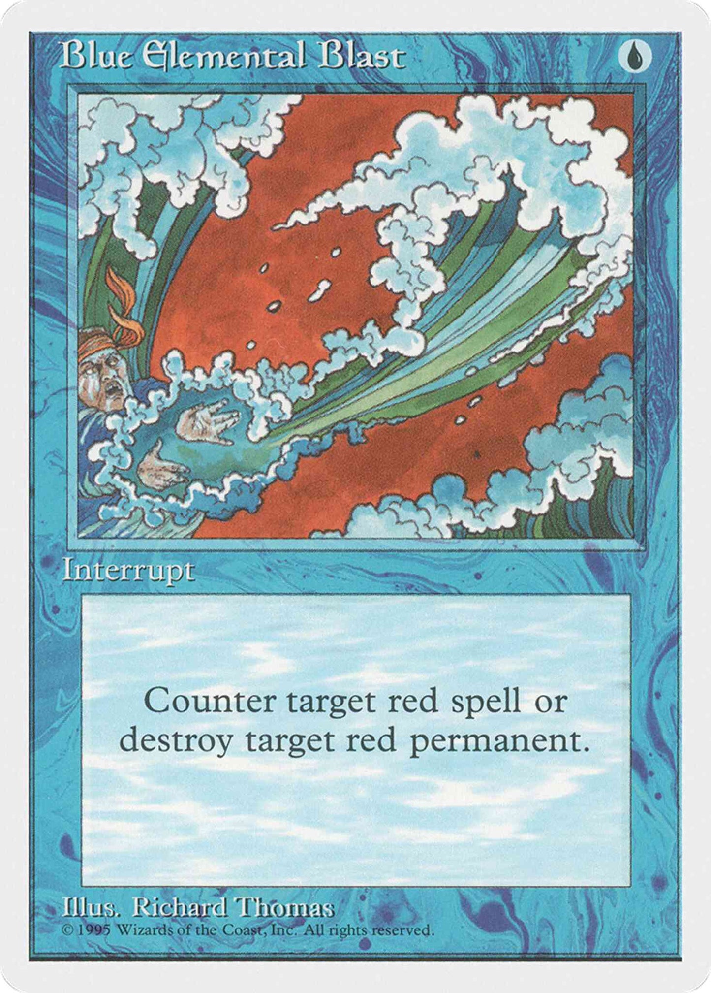 Blue Elemental Blast [63] [Fourth Edition] [Non-Foil]