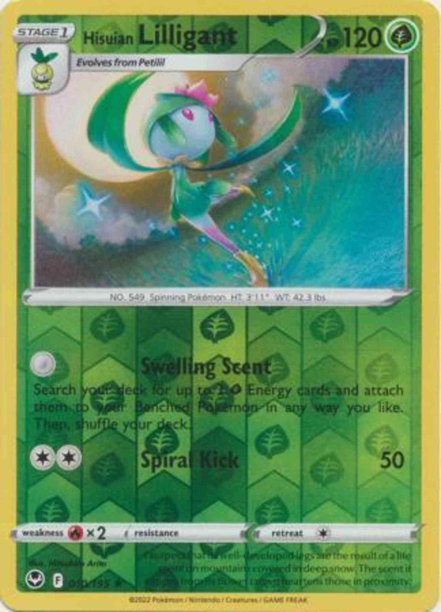 Hisuian Lilligant - 010/195 - Rare [swsh12-010] [Reverse Holo]
