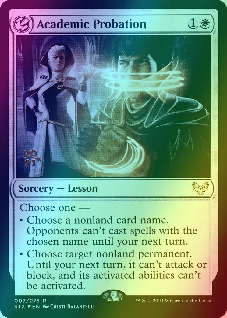 Academic Probation [Prerelease] [7s] [Strixhaven: School of Mages Promos] [Foil]