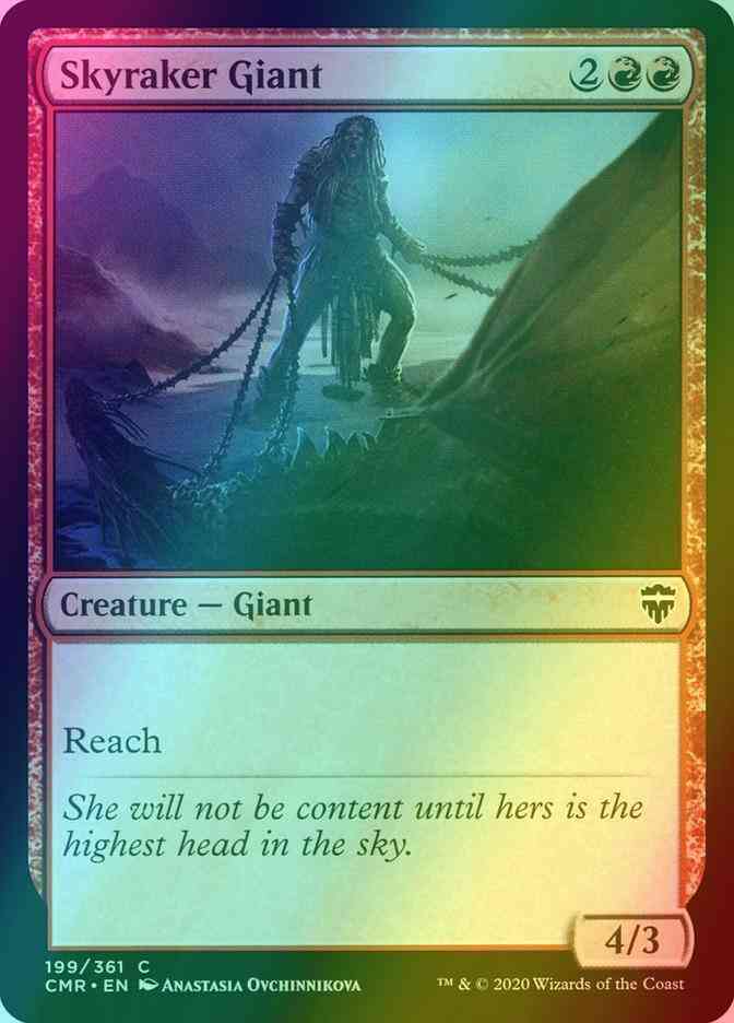 Skyraker Giant [199] [Commander Legends] [Foil]