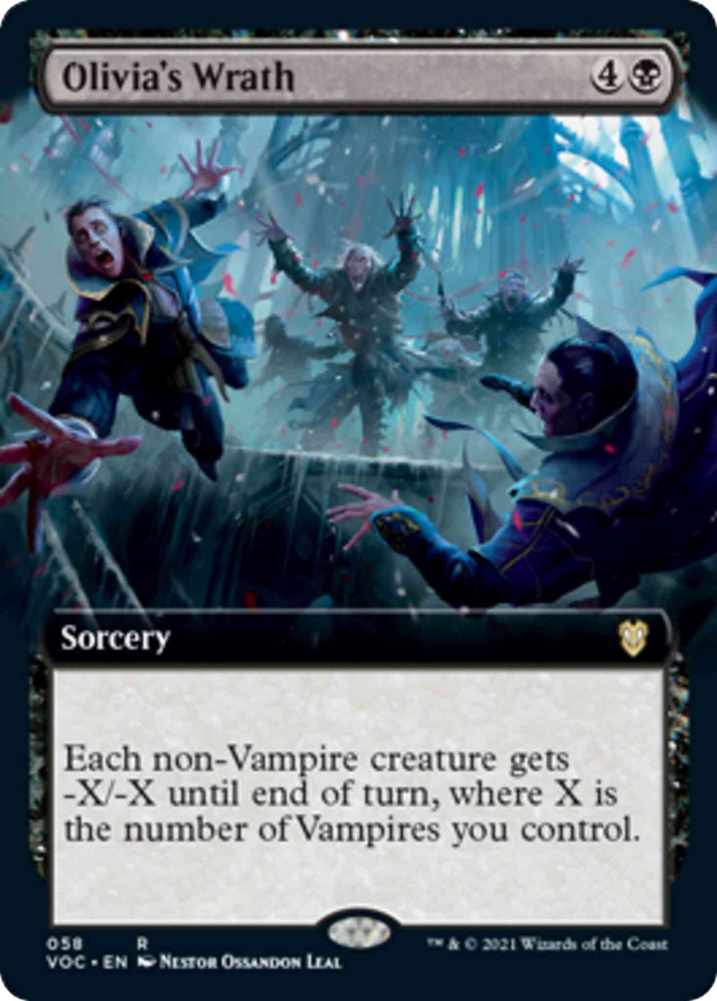 Olivia's Wrath [58] [Extended Art] [Innistrad: Crimson Vow: Commander] [Non-Foil]