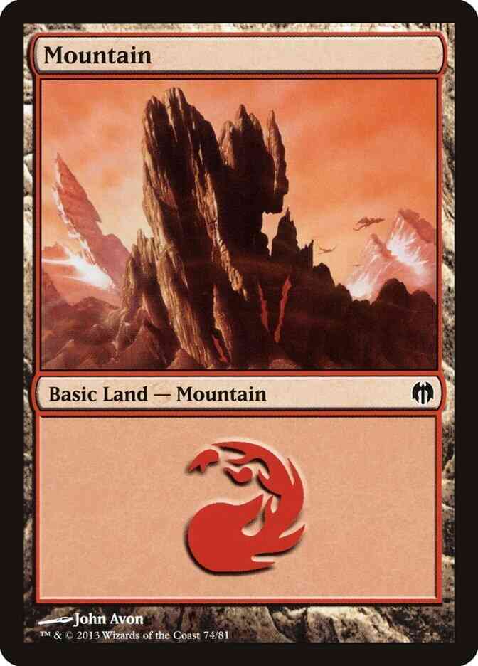 Mountain [74] [Duel Decks Heroes vs Monsters] [Non-Foil]