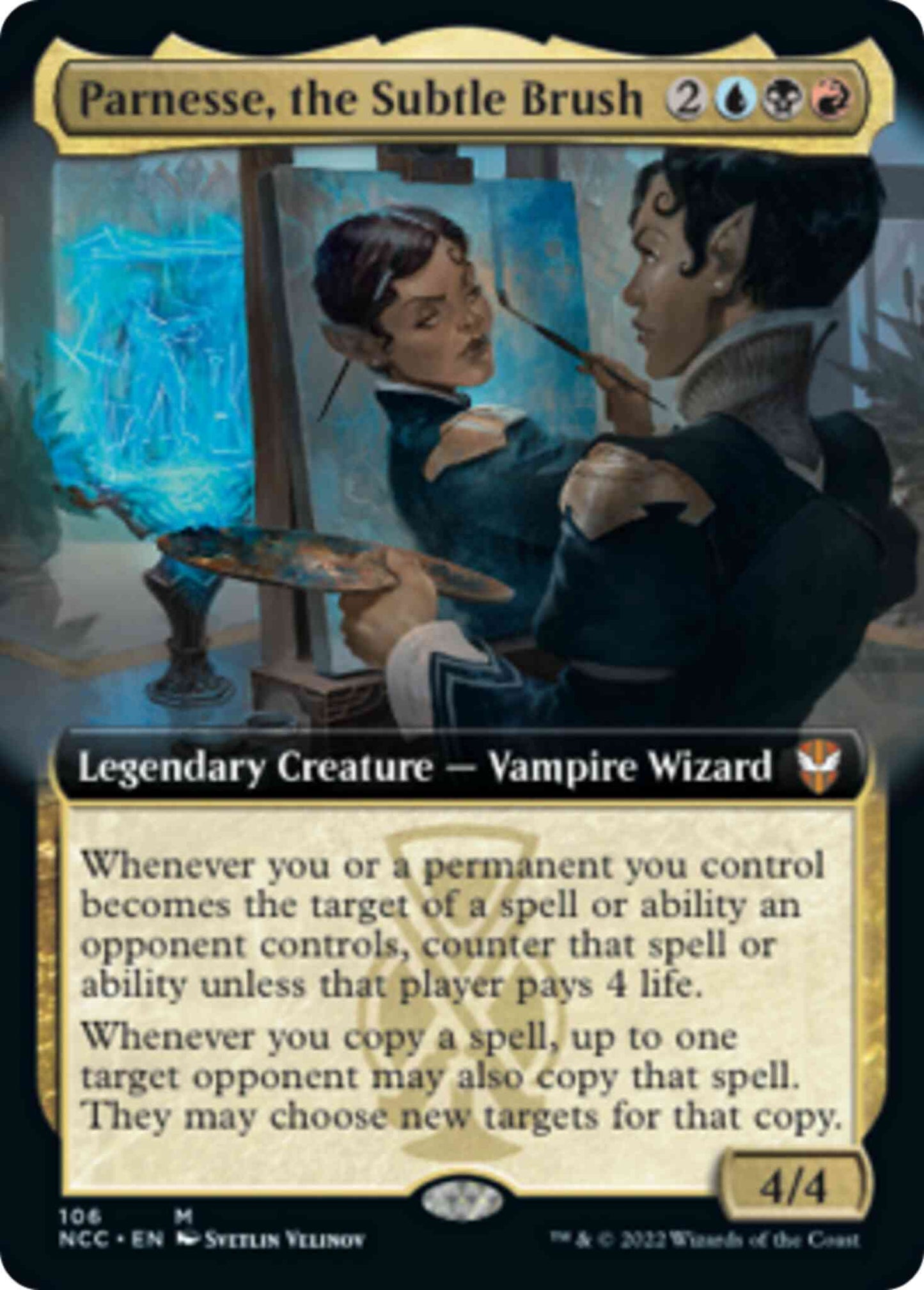 Parnesse, the Subtle Brush [106] [Extended Art] [Streets of New Capenna: Commander] [Non-Foil]