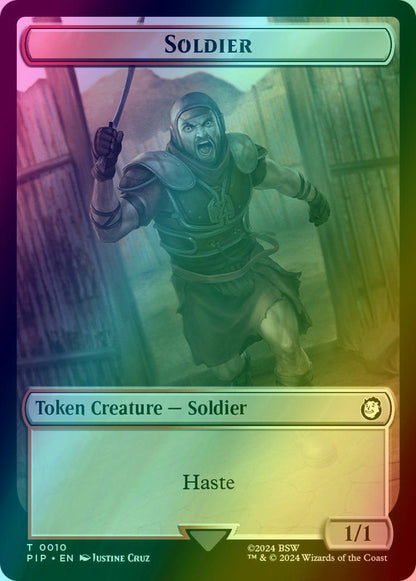 Junk Token (15) // Soldier Token (10) [Fallout: Tokens] [Foil]