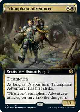 Triumphant Adventurer [390] [Extended Art] [Adventures in the Forgotten Realms] [Non-Foil]