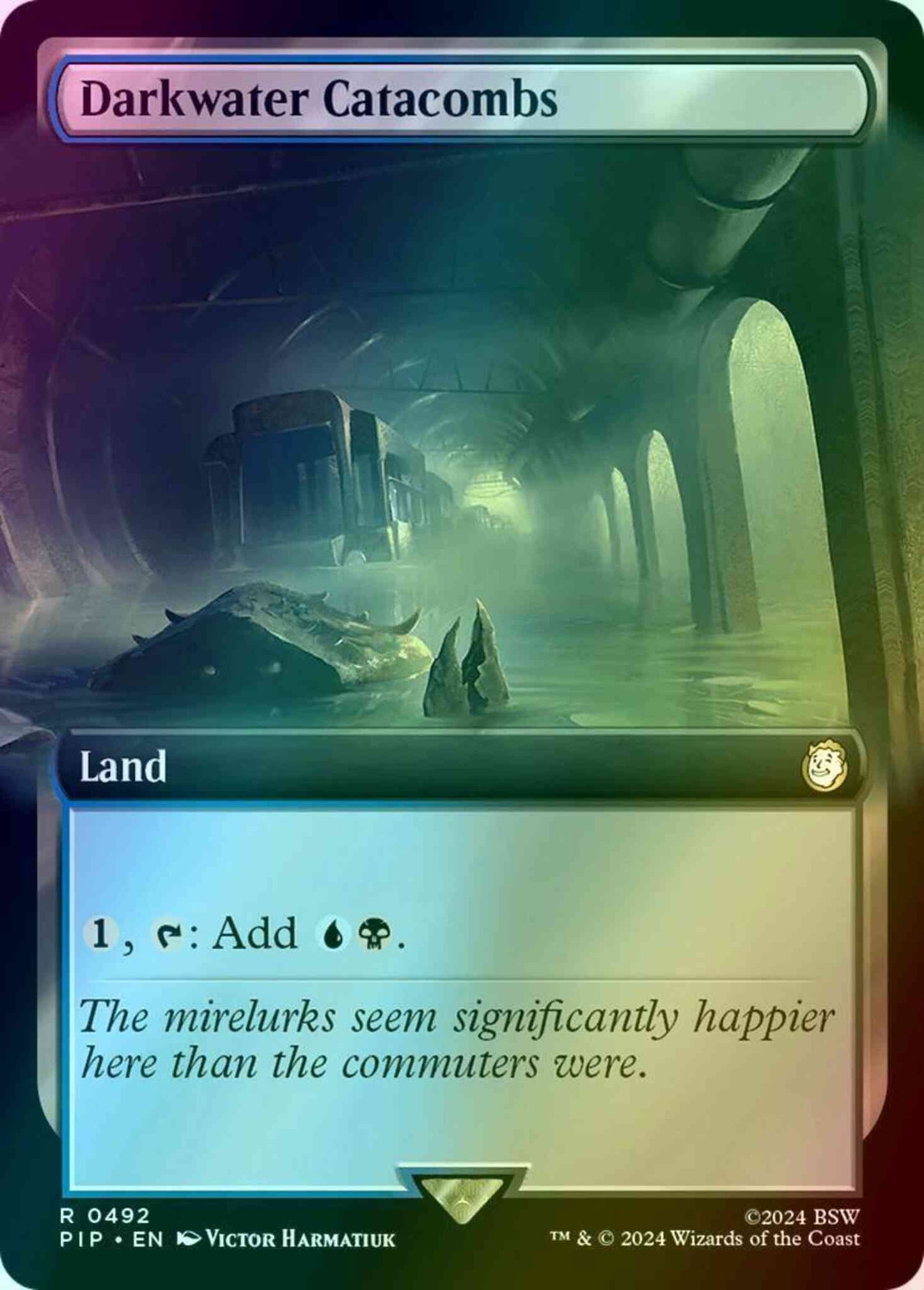 Darkwater Catacombs [492] [Extended Art] [Fallout] [Foil]