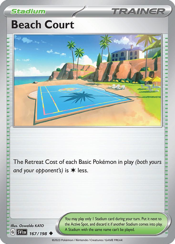 Beach Court - 167/198 - Uncommon [sv01-167] [Non-Holo]