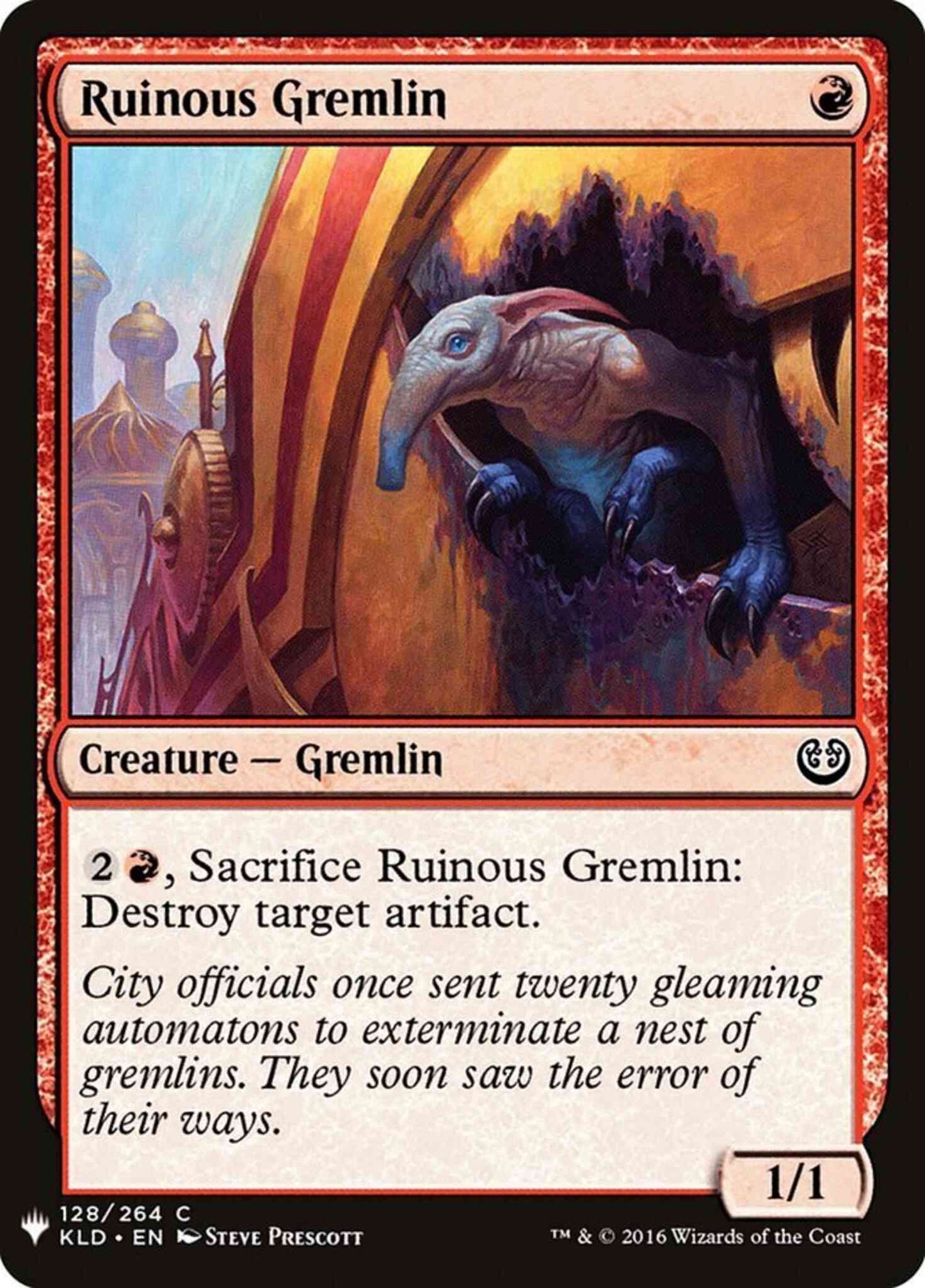 Ruinous Gremlin [KLD-128] [The List] [Non-Foil]