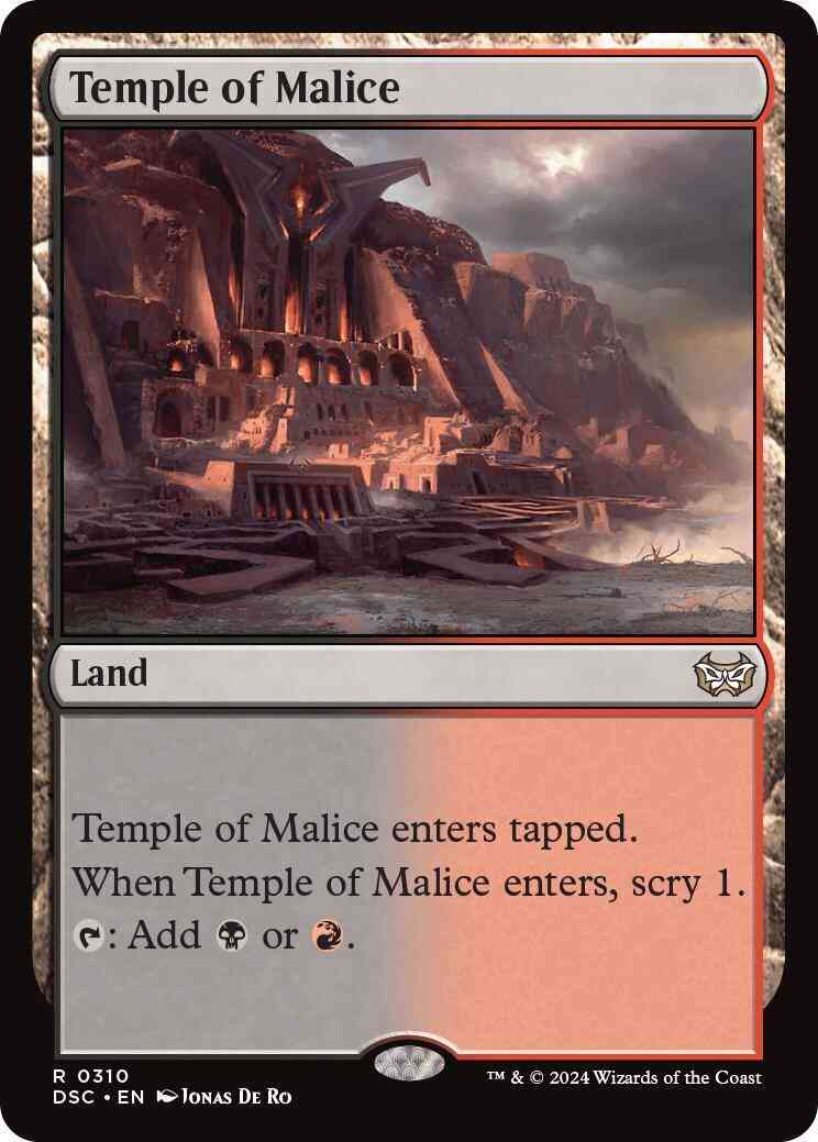 Temple of Malice [310] [Duskmourn: House of Horror: Commander] [Non-Foil]