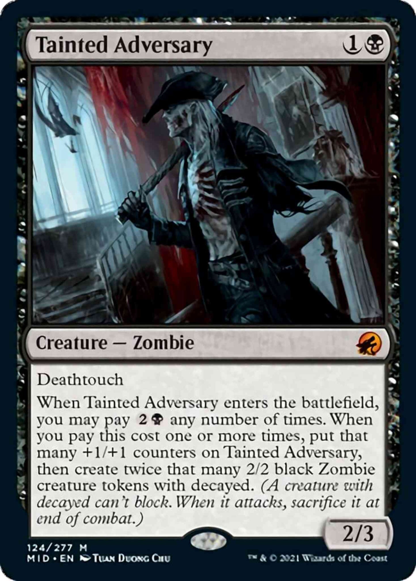 Tainted Adversary [124] [Innistrad: Midnight Hunt] [Non-Foil]