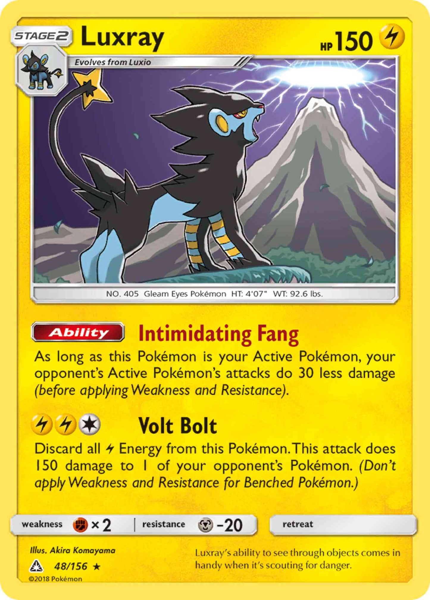 Luxray - 48/156 - Rare Holo [sm5-48] [Reverse Holo]