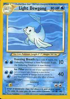 Light Dewgong - 45/105 - Uncommon - Unlimited [neo4U-45] [Non-Holo]