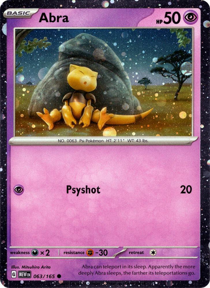 Abra - 063/165 - Promo [151 Alakazam ex Collection] [sv035msp-063] [Cosmos Holo]