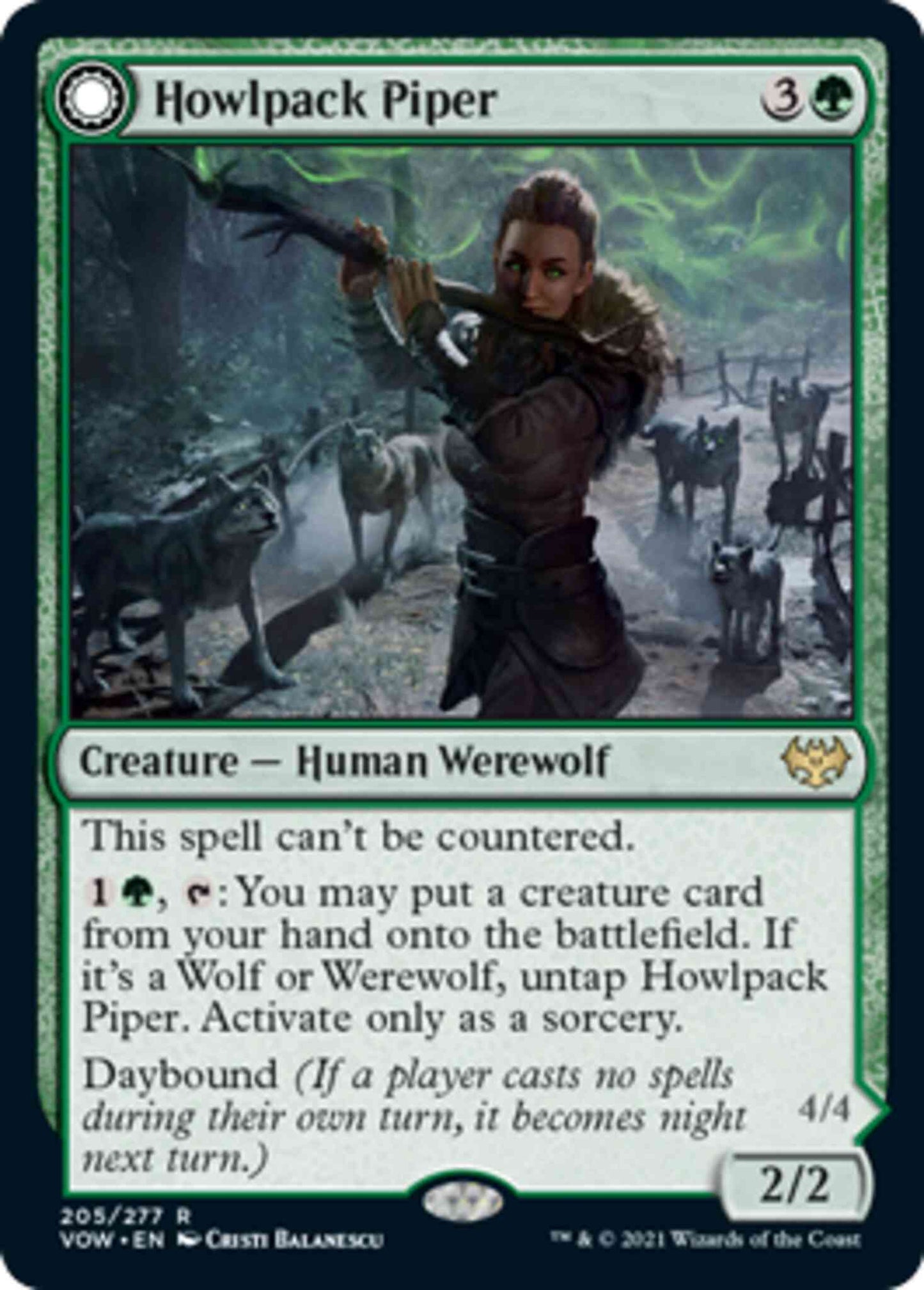 Howlpack Piper // Wildsong Howler [205] [Innistrad: Crimson Vow] [Non-Foil]