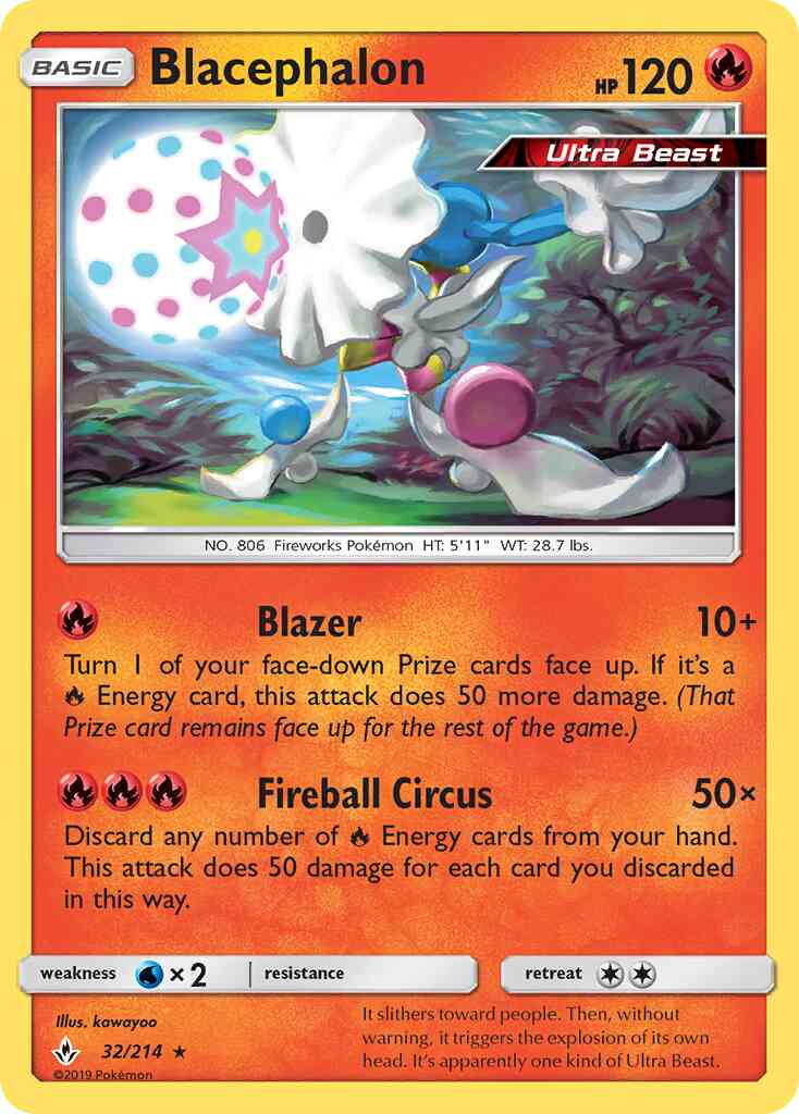 Blacephalon - 32/214 - Rare [sm10-32] [Non-Holo]