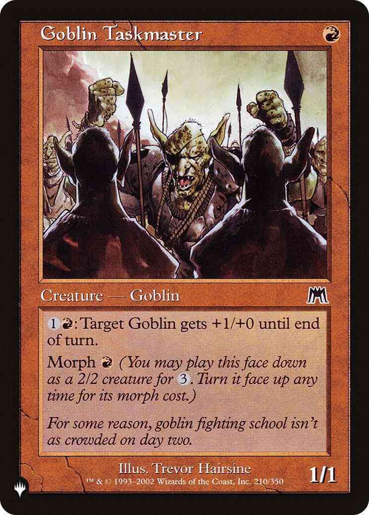Goblin Taskmaster [ONS-210] [The List] [Non-Foil]