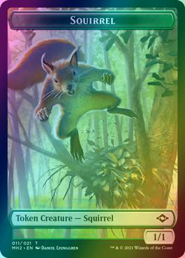 Phyrexian Germ Token (03) // Squirrel Token (11) [Modern Horizons 2 Tokens] [Foil]