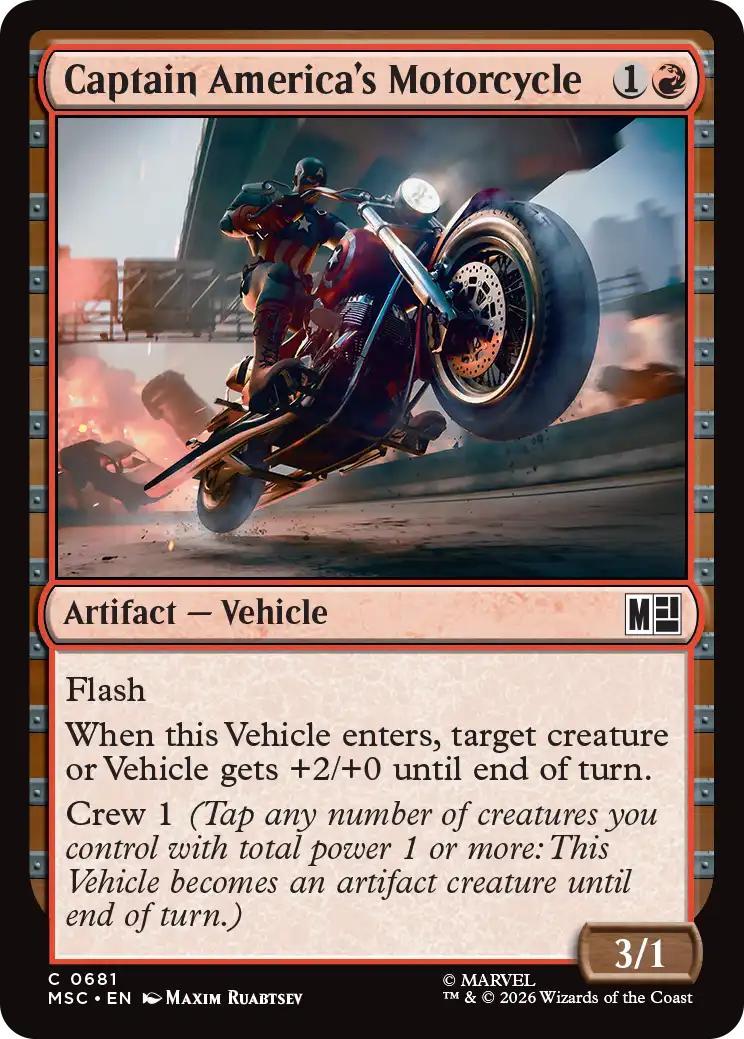 Captain America's Motorcycle [681] [Marvel Super Heroes: Commander] [Non-Foil]