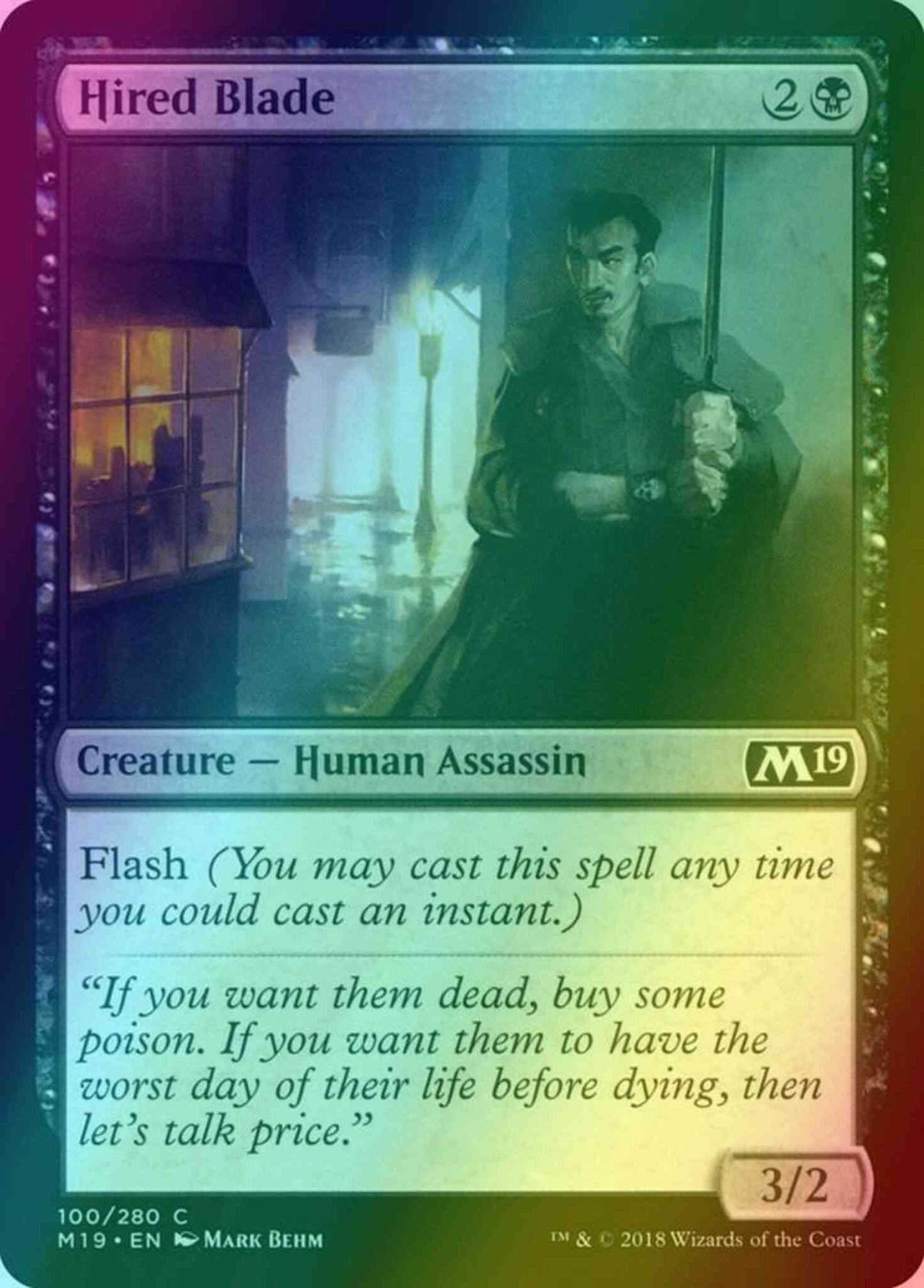 Hired Blade [100] [Core Set 2019] [Foil]