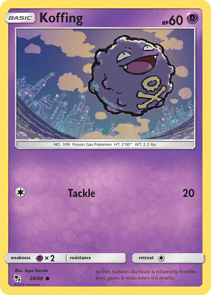 Koffing - 28/68 - Common [sm115-28] [Reverse Holo]