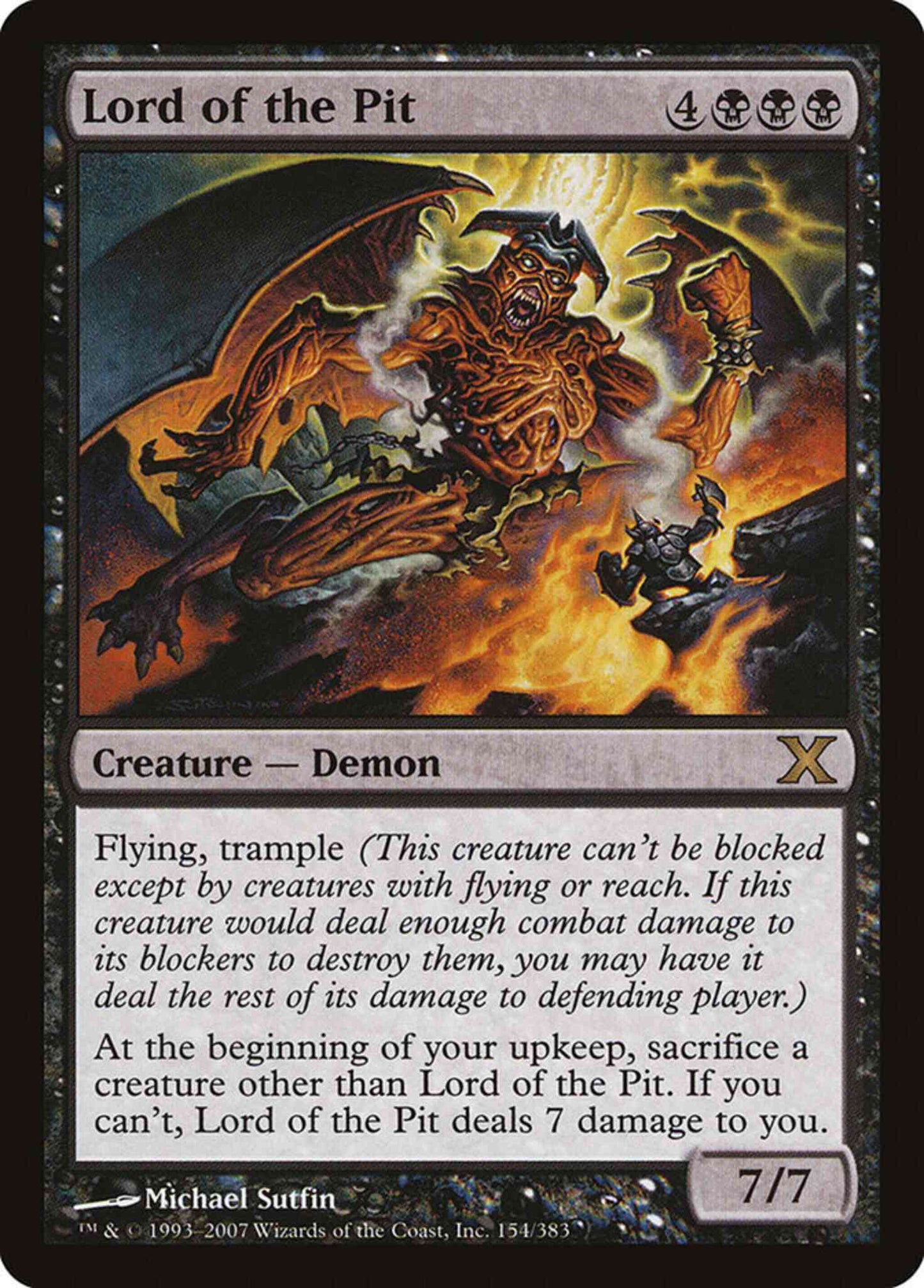 Lord of the Pit [154] [Tenth Edition] [Non-Foil]