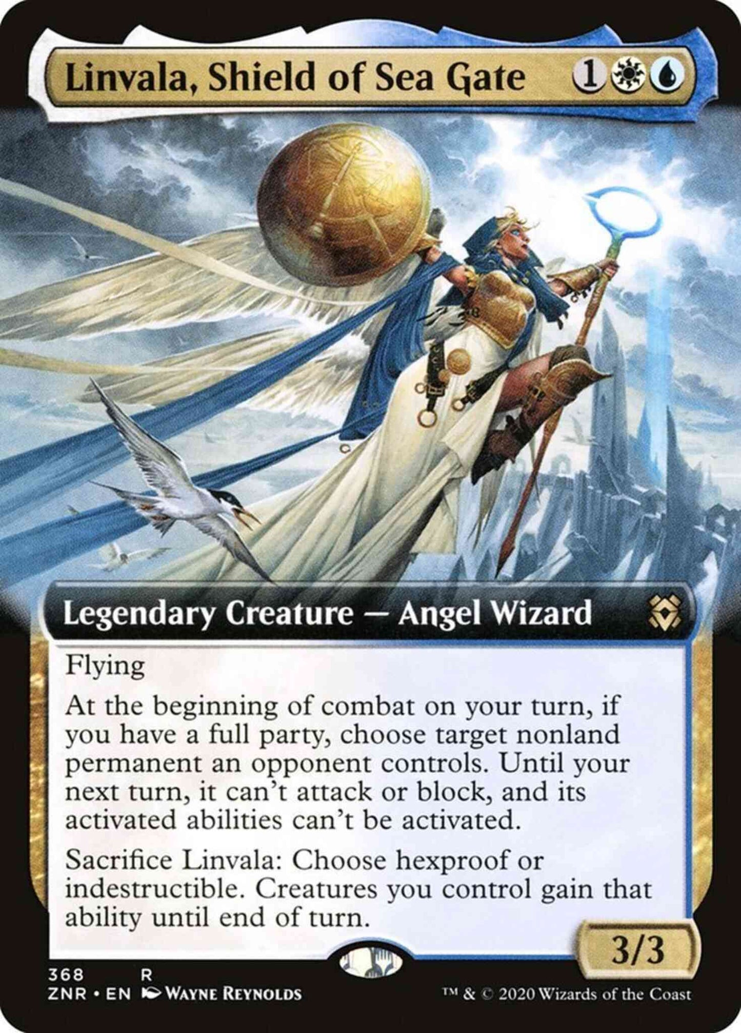 Linvala, Shield of Sea Gate [368] [Extended Art] [Zendikar Rising] [Non-Foil]
