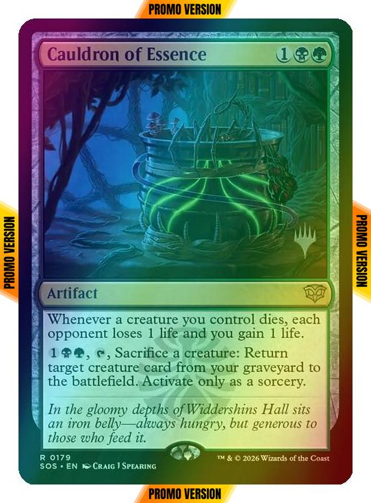 Cauldron of Essence [179p] [Promo Pack] [Secrets of Strixhaven Promos] [Foil]