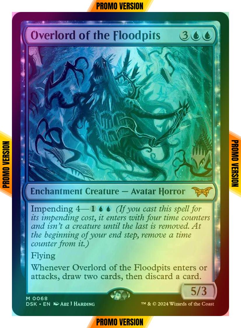 Overlord of the Floodpits [68p] [Promo Pack] [Duskmourn: House of Horror: Promos] [Foil]