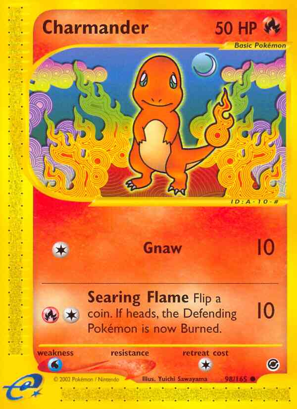 Charmander - 98/165 - Common [ecard1-98] [Reverse Holo]
