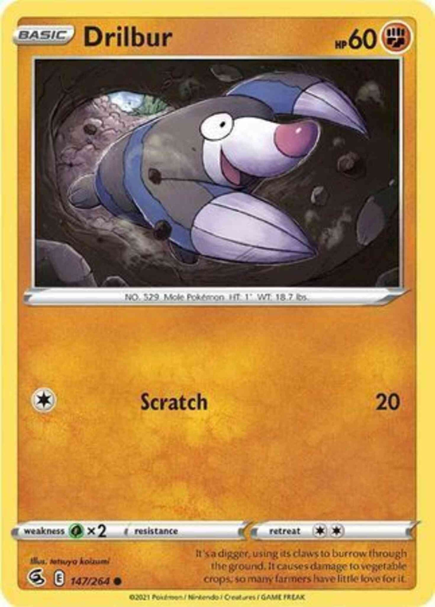 Drilbur - 147/264 - Common [SWSH8-147] [Non-Holo]