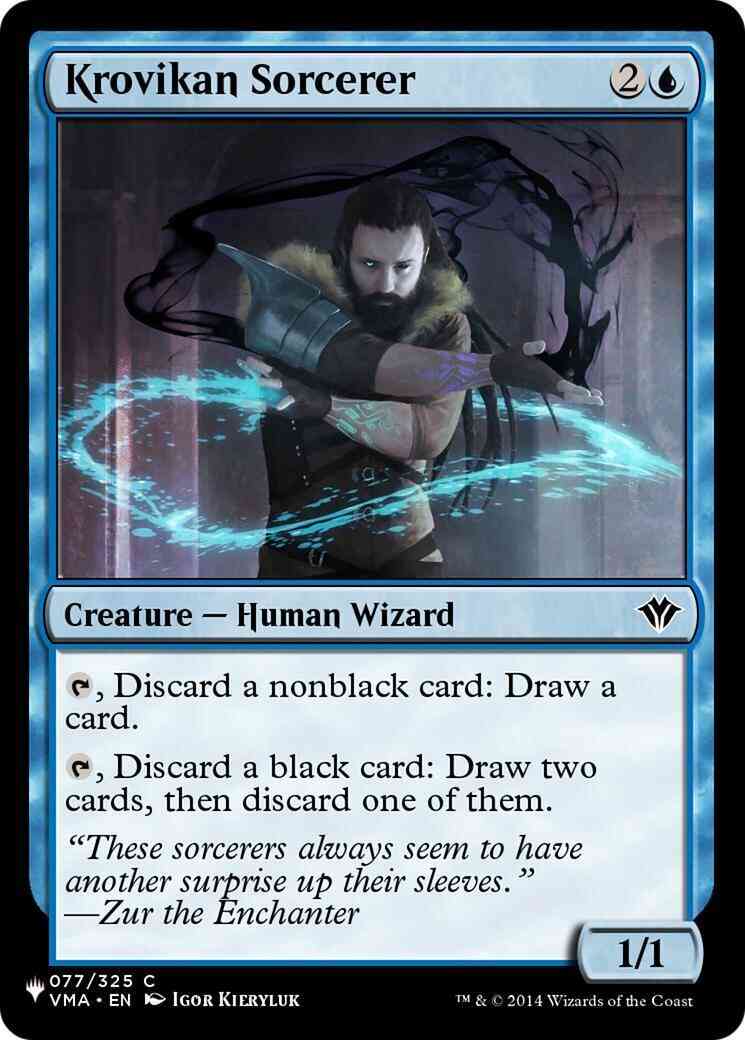 Krovikan Sorcerer [VMA-77] [The List] [Non-Foil]