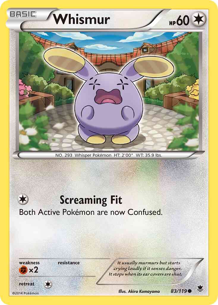 Whismur - 83/119 - Common [xy4-83] [Non-Holo]