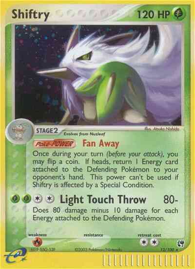 Shiftry - 12/100 - Rare Holo [ex2-12] [Reverse Holo]