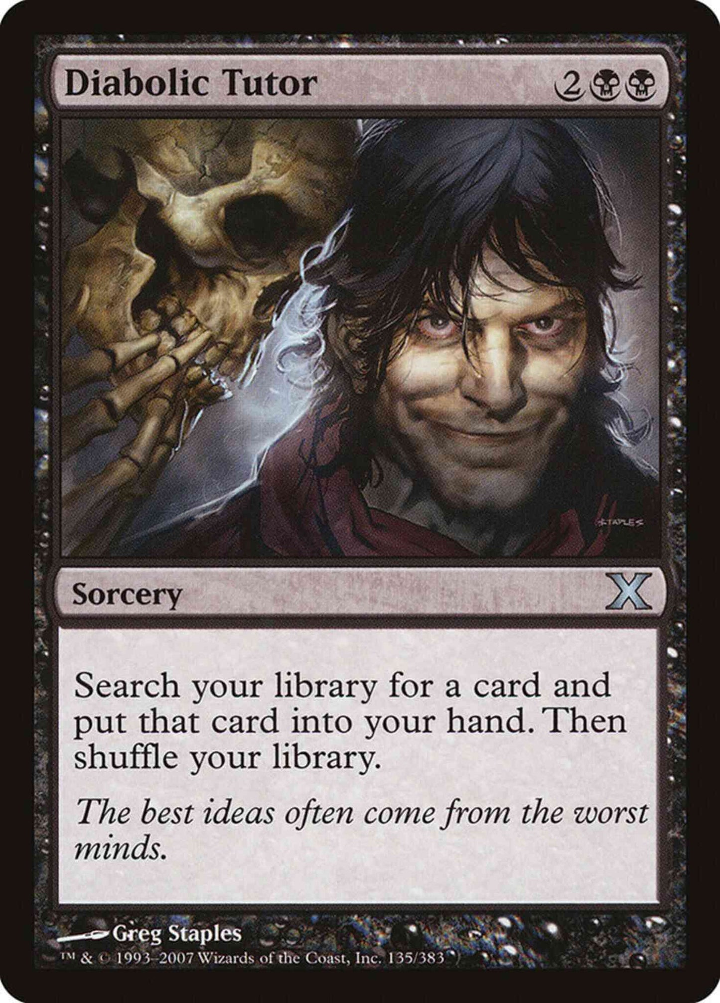 Diabolic Tutor [135] [Tenth Edition] [Non-Foil]