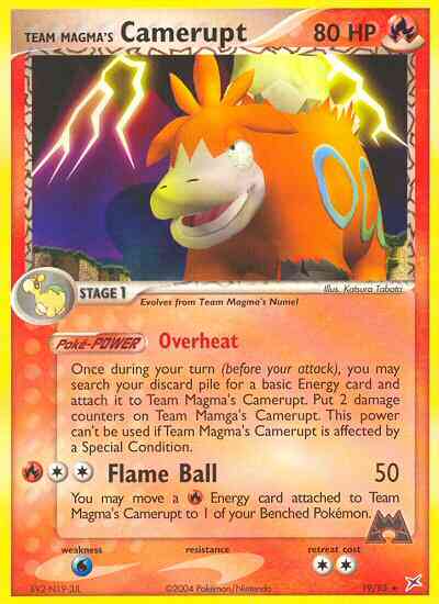 Team Magma's Camerupt - 19/95 - Rare [ex4-19] [Non-Holo]