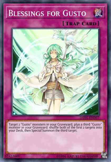 Blessings for Gusto - DT05-EN097 - Duel Terminal Normal Parallel Rare - Duel Terminal