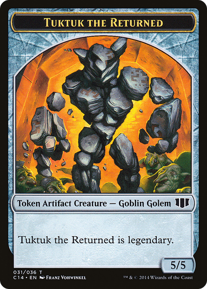 Daretti, Scrap Savant Emblem (36) // Tuktuk the Returned Token (31) [Commander 2014 Tokens] [Non-Foil]