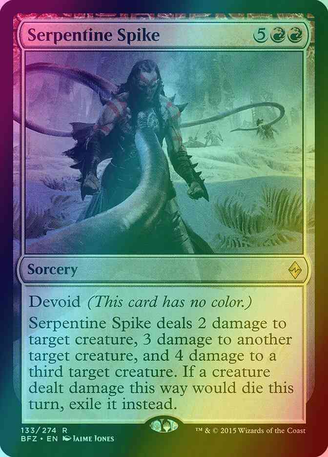 Serpentine Spike [133] [Battle for Zendikar] [Foil]