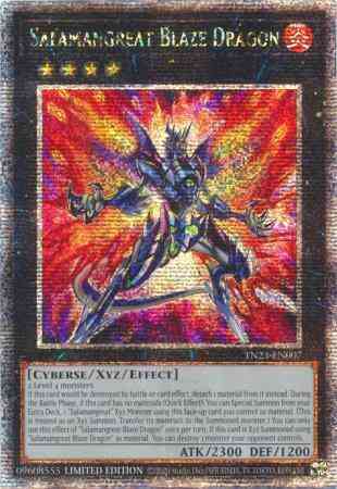 Salamangreat Blaze Dragon - TN23-EN007 - Quarter Century Secret Rare - Limited