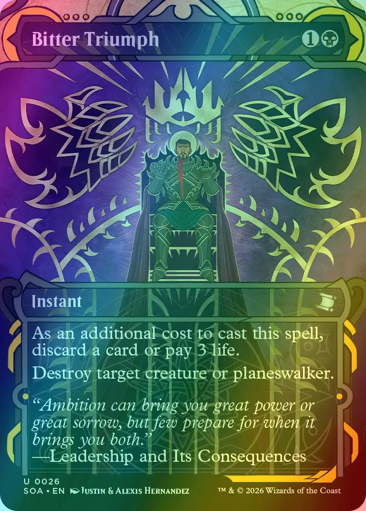 Bitter Triumph [26] [Showcase] [Secrets of Strixhaven: Mystical Archive] [Foil]