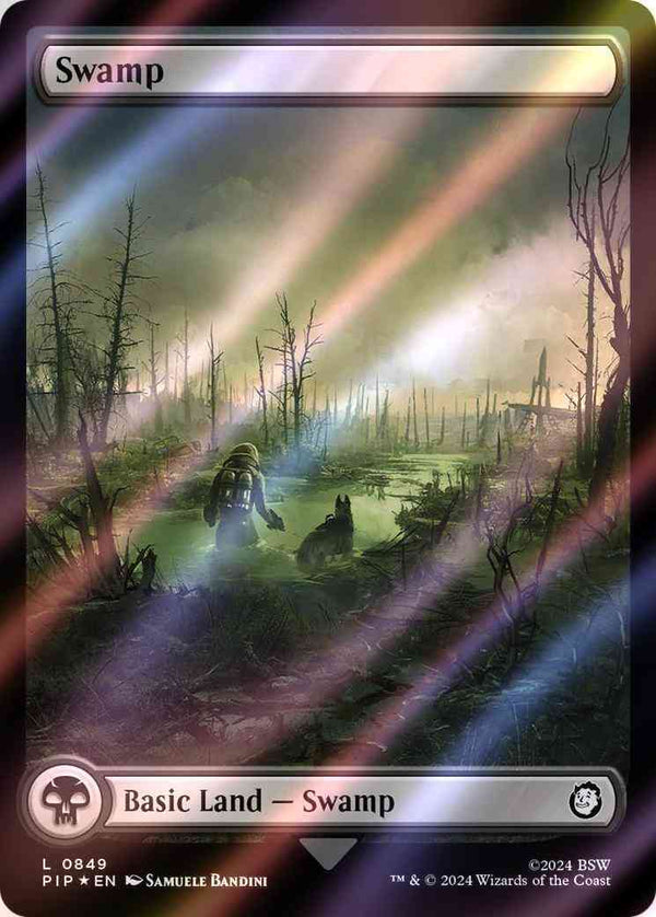 Swamp [849] [Full Art] [Fallout] [Surge Foil]