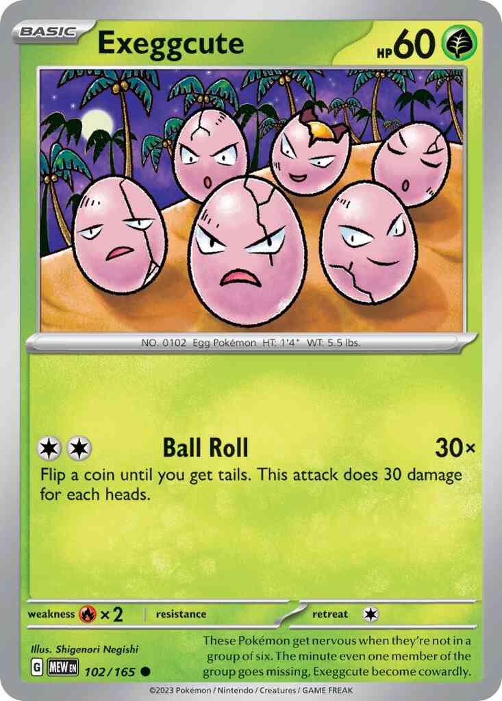 Exeggcute - 102/165 - Common [sv035-102] [Non-Holo]