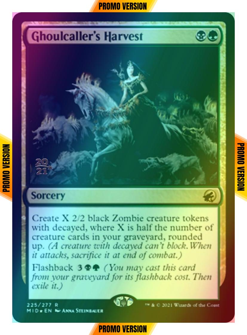 Ghoulcaller's Harvest [Prerelease] [225s] [Innistrad: Midnight Hunt Promos] [Foil]