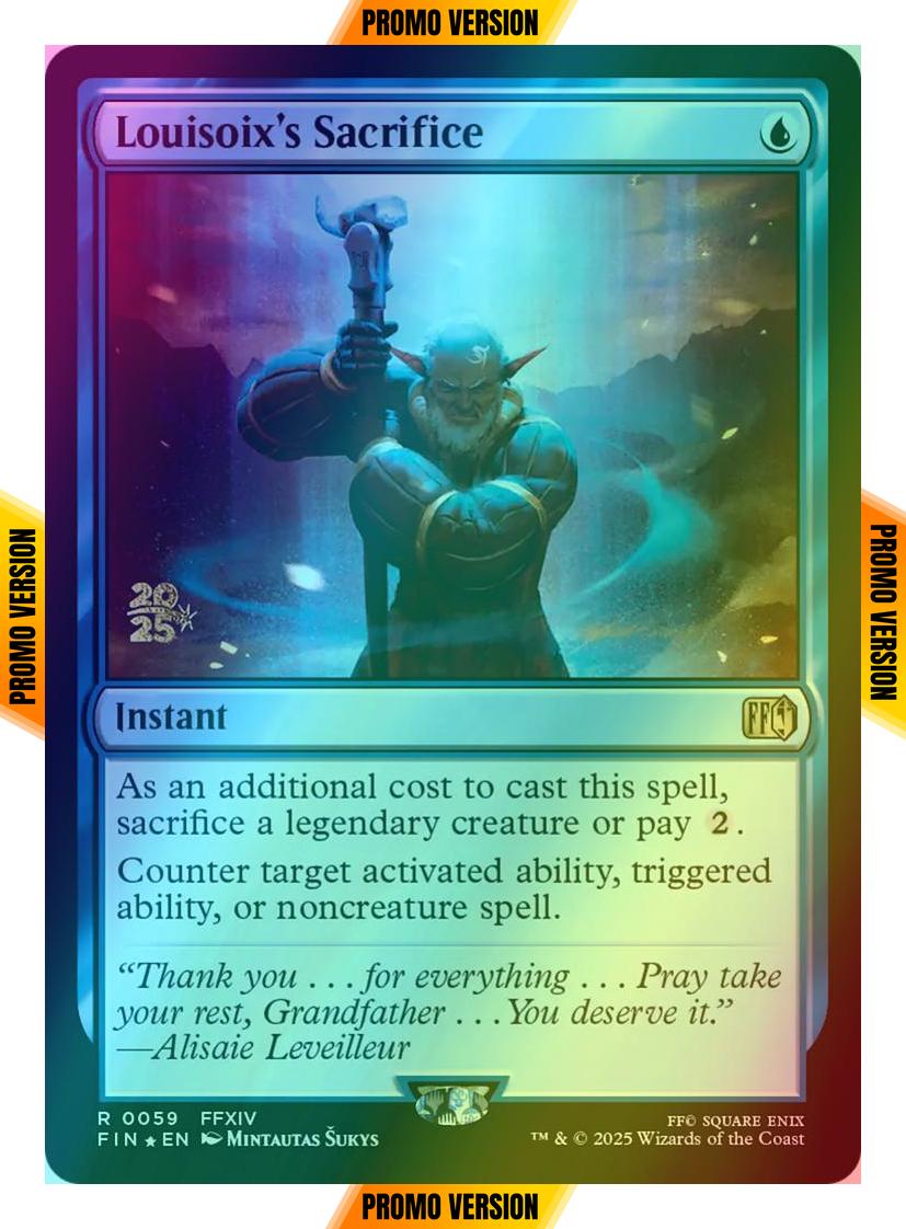 Louisoix's Sacrifice [59s] [Prerelease] [FINAL FANTASY: Promos] [Foil]