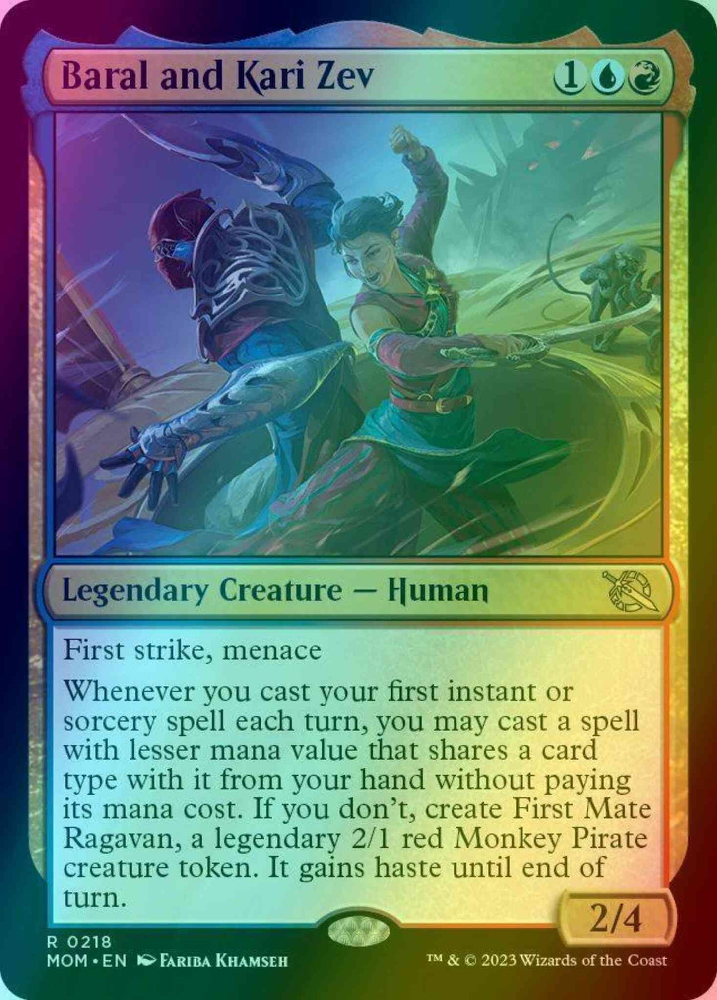 Baral and Kari Zev [218] [March of the Machine] [Foil]