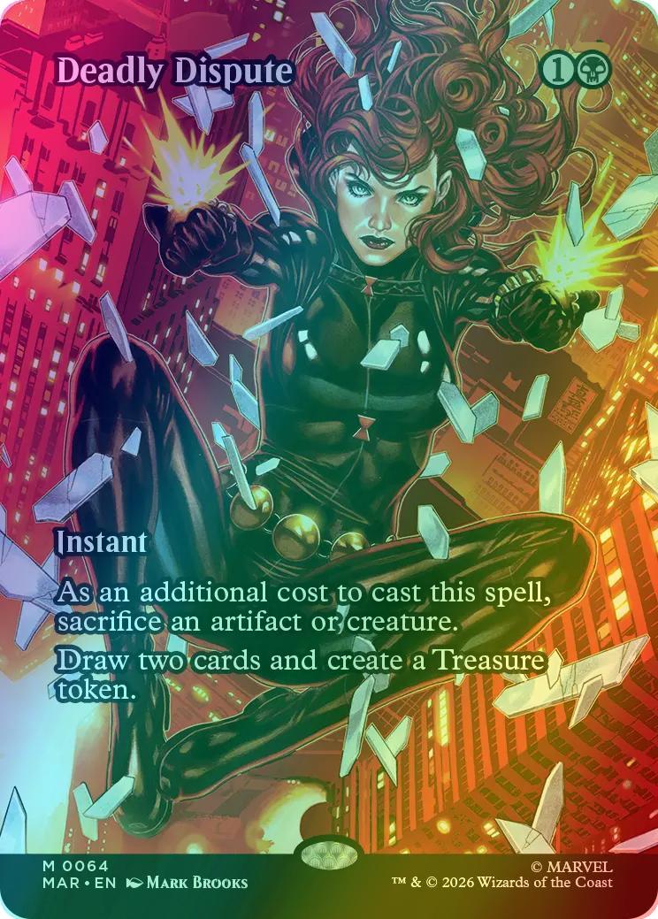 Deadly Dispute [64] [Borderless] [Source Material] [Marvel Universe] [Foil]